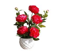 QSYJCCXD Bouquet di Fiori di Seta Floreale Finta Set di Fiori di peonia