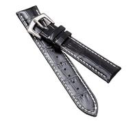 QSYJCCXD Calcoli in pelle compatibili con cinturino in pelle cinghia pp fibbia pp 19mm20mm21mm mm di cameriera maschile (argento marrone, 20mm)
