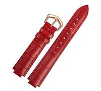 QSYJCCXD Canda da guardia in pelle genuina per banda da polso Ballon Bleu UOMINO FEMM FAMMA CINTURA CONVEGNO CONVEX 14 * 8MM 18 * 11mm 20 * 12mm Bracciale di moda (colore: 12, dimensioni: 14-8 mm)