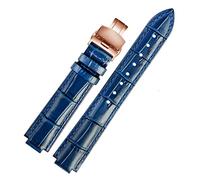 QSYJCCXD Canda da guardia in pelle genuina per banda da polso Ballon Bleu UOMINO FEMM FAMMA CINTURA CONVEGNO CONVEX 14 * 8MM 18 * 11mm 20 * 12mm Bracciale di moda (colore: 12, dimensioni: 14-8 mm)