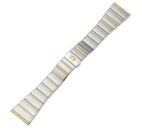 QSYJCCXD Canda di guardia in acciaio inossidabile per cinghia di orologio Omega 15mm 17mm 18mm 23mm 25mm 25 mm Solido Orologio in metallo Bracciale in acciaio