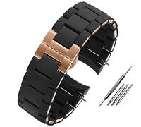 QSYJCCXD Canda di guardia in gomma in silicone per AR5890 AR5889 AR5858 AR5920 AR5868 AR8023 MAN 23MM DONNA 20MM ACCIAI