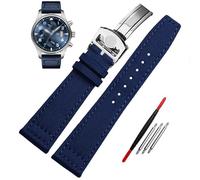 QSYJCCXD Canda di guardia in nylon ad alta densità per IWC IW377724 IW371614 cinghia di orologio 20mm 21mm 22mm Bracciale Black Armygreen Blue Tela Celt