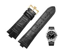 QSYJCCXD Canda di guardia in pelle genuina per Vacheron Costantin Overseas Series 4500V 5500V P47040 in acciaio inossidabile con fibbia in acciaio inossidabile Cingcio di guardia 25-8 mm