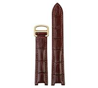 QSYJCCXD Canda di guardia vera in pelle da guardia da donna per Pasha W3108/HPI004 Fibbia pieghevole Cinturino concavo concavo 21x15m 20x12mm 18x10mm di guardia