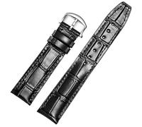 QSYJCCXD Canda di orologi in pelle Compatibile per cinghie di ricambio IWC Classic Alligator Texture 20mm 21mm 22mm per IWC Big Pilot Spitfire Gun IW5009 IW3777 Rivets Cowhide Watch Cingcio