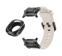 QSYJCCXD Cantura di fluorobber di custodia in metallo per orologio galassy 7 cover di copertura di protezione in metallo ultra 47 mm Bracciale sportivo per Galaxy Ultra 47mm FKM