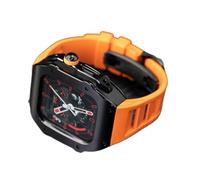 QSYJCCXD Case di orologio in acciaio inossidabile in stile RM Banda in silicone , per Ultra 8 7 6 5 4 SERS , SPORT BURFLY FUNFLY FURFLY REFIT KIT , per una serie 49 mm 45 mm 44 mm