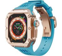 QSYJCCXD Case di orologio in lega di titanio+kit di aggiornamento della banda di orologi , per una fascia Ultra 2 da 49 mm, fascia di sostituzione di telai in metallo maschile in stile rm