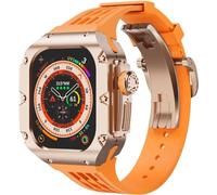 QSYJCCXD Case di orologio in lega di titanio+kit di aggiornamento della banda di orologi , per una fascia Ultra 2 da 49 mm, fascia di sostituzione di telai in metallo maschile in stile rm