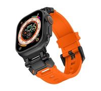 QSYJCCXD Cinghia di gomma morbida per ultra 2 1 banda 49mm 45mm 44mm 42mm S10 46 mm Bracciale in gomma di lusso per serie 9 8 7 6 SE 5 Accessori Accessori