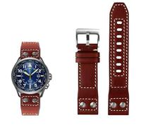 QSYJCCXD Cinghia di orologio bracciale in pelle genuina per cittadini BX1010-02E/11L Serie Watch Band 22mm Brown Brown Menturia Accessori per orologi da uomo
