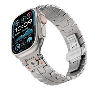 QSYJCCXD Cinghia di orologio in acciaio inossidabile esplorare la fascia metallica di ferro per banda S10 46mm S10 42mm Ultra 49mm 45mm 44 mm Canda