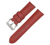 QSYJCCXD Cinghia di orologio in pelle genuina da 24 mm per Panerai Luminor 1950 PAM013012 Crocodile testurizzata colorate