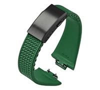 QSYJCCXD Cinghia in gomma fluoro ， per la serie PRX tissot Super Player 35mm 40mm Women Men FKM FKM Rilascio rapido Cancella pieghevole Watch Band 11mm 12mm