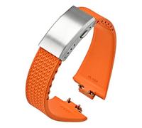 QSYJCCXD Cinghia in gomma fluoro , per la serie PRX tissot Super Player 35mm 40mm Women Men FKM FKM Rilascio rapido Cancella pieghevole Watch Band 11mm 12mm