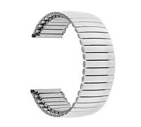 QSYJCCXD cinghie di orologi elastica candine di guardia in acciaio inossidabile 16mm 18 mm 20mm 22 mm 24 mm Canda di orologio di sostituzione universale cinghia di collegamento in argento