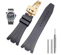 QSYJCCXD Cinghie di orologi in silicone 26mm 27mm di guardia per AP 15400 15202 15500 15703 26470SO Royal Oak Oak Offshore maschile Sports Bracciale in gomma