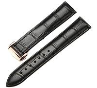 QSYJCCXD Cinta di orologio in pelle genuina per orologio Omega Wooldband Seamaster 19mm 20mm 22mm Class Displodante Bracciale di orologio marrone nero (colore: 8mm, dimensione: 20mm)
