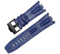 QSYJCCXD Cinta d'oro in Pelle Genuina per AP 15703 Royal Oak Offshore Series da Orologio da Coccodrillo 28mm Crocodile