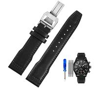 QSYJCCXD Cinta d'oro vera in pelle per i piloti IWC Little Prince Male Mark 18 Big Fly Portogallo morbido comodo orologio da 20mm braccialetto da 20 mm