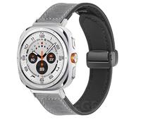 QSYJCCXD Cinturino in pelle in silicone per Galaxy Watch Ultra 47 mm cinturino magnetico sportivo per orologio ULTRA7 47 mm NO spazi vuoti cinturini, Ultra 47mm