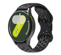 QSYJCCXD Cinturino in silicone 18/20/22mm per Galaxy Watch7/6/5/4/44/40mm classico 43/47mm Gears3 Bracciale per 3 4Pro GT3/2E Cingcio d'oro