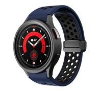 QSYJCCXD Cinturino in silicone per orologio galaxy 6 classico 43mm 47mm 5pro da 45 mm fascia fibbia magnetica per orologio galaxy 6 5 4 40mm 44 mm