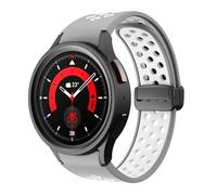 QSYJCCXD Cinturino in silicone per orologio galaxy 6 classico 43mm 47mm 5pro da 45 mm fascia fibbia magnetica per orologio galaxy 6 5 4 40mm 44 mm
