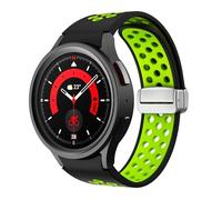 QSYJCCXD Cinturino in silicone per orologio galaxy 6 classico 43mm 47mm 5pro da 45 mm fascia fibbia magnetica per orologio galaxy 6 5 4 40mm 44 mm