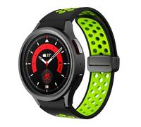 QSYJCCXD Cinturino in silicone per orologio galaxy 6 classico 43mm 47mm 5pro da 45 mm fascia fibbia magnetica per orologio galaxy 6 5 4 40mm 44 mm