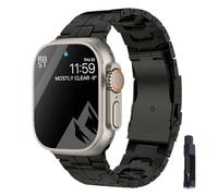 QSYJCCXD Cinturino in titanio per banda ultra 49mm 45mm 41mm 38 42mm da 44 mm con cinghia metallica correaserie 8 7 6 SE 5 4 3 Braccialette di braccialetti