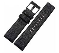 QSYJCCXD Cinturino in vera pelle da 22 mm, 24 mm, 26 mm, 28 mm, 30 mm, per orologio Diesel DZ7259 DZ7256 DZ7265 (colore: bianco oro rosa, dimensioni: fibbia nera nera), 28mm