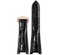 QSYJCCXD Cinturino per orologio in pelle con fibbia pieghevole Sostituto Omega Constellation Serie Men Concave Interfaccia in pelle Watch Band con 25 mm, 25-13mm