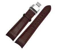 QSYJCCXD Curvo fine uomini cinturini cinturino per BL9002-37 05A BT0001-12E 01A marca orologio in vera pelle con fibbia a farfalla 20 21 22mm, 20mm