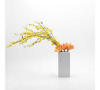 QSYJCCXD Disposizione Floreale dei Fiori di Melograno nel Vaso di Marmo, Fiori Finti di Seta Gambo di plastica Verde Artificiale per Interni per la Decorazione del Matrimonio Esterno