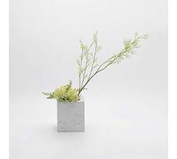 QSYJCCXD Disposizione Floreale dei Fiori di Melograno nel Vaso di Marmo, Fiori Finti di Seta Gambo di plastica Verde Artificiale per Interni per la Decorazione del Matrimonio Esterno