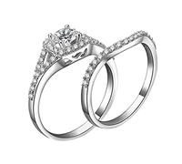 QSYJCCXD Donne Rings Matrimonio Engagement Promise Finger Anelli vintage Boho Fashion Stacking Rings Gioielli Regali di compleanno