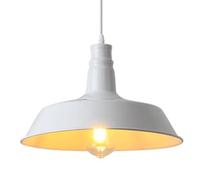 QSYJCCXD E27 Base Single -Head lampadario, Cappello Creativo -paralamode Appeso a Forma di Lampada a Ciondolo in Metallo in Stile Nordic, Lampada a Ciondolo in Metallo in Stile Nordic