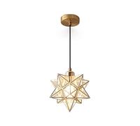 QSYJCCXD E27 Luci a Sospensione Nordic Moravian Star Lampada a Sospensione con soffitto in PVC paralumi Appeso Moderno lampadario Minimalista Minimalista Ombra per l'ingresso della Scala corridoio