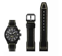 QSYJCCXD Fallo di vacca in nylon ad alta densità per il pilota di marchio IWC Prince Bertolo Portogallo Portogallo Filla Watchband 20 21mm Bracciale maschile Nylon Cowhide Watch Cinghia