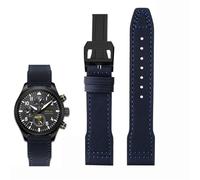QSYJCCXD Fallo di vacca in nylon ad alta densità per il pilota di marchio IWC Prince Bertolo Portogallo Portogallo Filla Watchband 20 21mm Bracciale maschile Nylon Cowhide Watch Cinghia