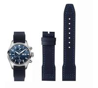 QSYJCCXD Fallo di vacca in nylon ad alta densità per il pilota di marchio IWC Prince Bertolo Portogallo Portogallo Filla Watchband 20 21mm Bracciale maschile Nylon Cowhide Watch Cinghia