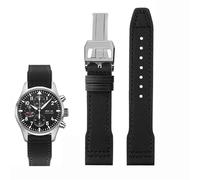 QSYJCCXD Fallo di vacca in nylon ad alta densità per il pilota di marchio IWC Prince Bertolo Portogallo Portogallo Filla Watchband 20 21mm Bracciale maschile Nylon Cowhide Watch Cinghia