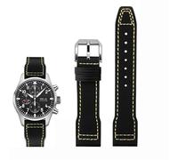 QSYJCCXD Fallo di vacca in nylon ad alta densità per il pilota di marchio IWC Prince Bertolo Portogallo Portogallo Filla Watchband 20 21mm Bracciale maschile Nylon Cowhide Watch Cinghia