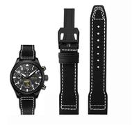 QSYJCCXD Fallo di vacca in nylon ad alta densità per il pilota di marchio IWC Prince Bertolo Portogallo Portogallo Filla Watchband 20 21mm Bracciale maschile Nylon Cowhide Watch Cinghia