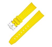 QSYJCCXD Fascia d'oro di Gomma per la Banda da Orologio da moonswatch dell'articolazione di Omega x Uomini Sport Impermeabili da 20 mm per Orologio da Orologio Curvo