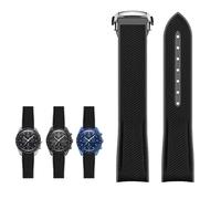QSYJCCXD Fascia d'oro di silicone in gomma cinghia di orologio da 20 mm per omega x giunto di scambiata Moonswatch Celestial Sports Curved Watches Band