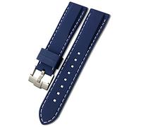 QSYJCCXD Fascia d'oro in gomma 18mm 19mm 21mm 20mm 22mm 23mm 24mm per per skx per cinghia di orologio in silicone a morbida a morbida impermeabile