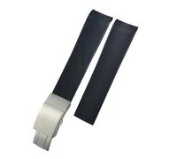 QSYJCCXD Fascia d'oro in gomma 19mm 20mm 21 mm cinghia di silicone per idroconquest L3 781 782 VHP Braccialetti blu nera